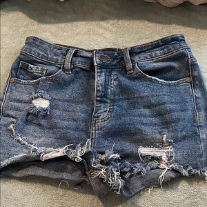 Distressed Denim Women Shorts